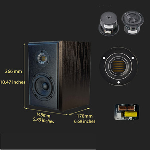 Enceintes de studio alimentées Samtronic, enceintes actives de bibliothèque certifiées audio haute résolution, enceintes d'ordinateur 2.0 Tweeter AMT - Product Image 3