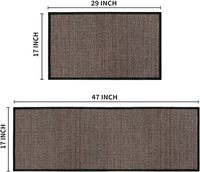 Wholesale Modern Woven Kitchen Mat Rubber Back Anti Slip Durable Water Absorbent Quick Dry Kitchen Floor Rug