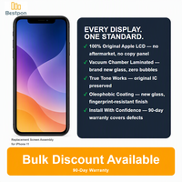 Repuesto de Pantalla LCD para iPhone 11, Reemplazo de Cristal, Reacondicionado, Panel y Circuito Integrado Originales, Grado A