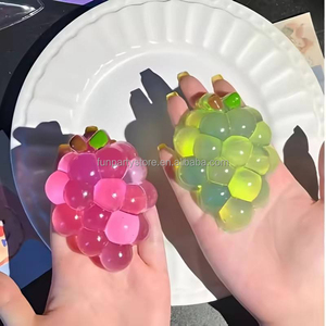 ของเล่นบีบรูปผลไม้ องุ่น ของเล่นบีบคลายเครียด ของเล่นมือ ของเล่นลดความวิตกกังวล ของเล่นผลไม้ยืดหยุ่น ของเล่นสโลว์ไรซิ่ง ของเล่นเสริมสร้างประสาทสัมผัส - Product Image 2