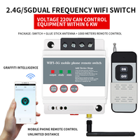 Télécommande sans fil intelligente 5G Wi-Fi pour éclairage électrique et contrôle à distance des appareils mobiles, avec fonction de minuterie et design graffiti