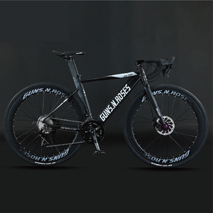 Bici da Corsa A34 Factory Breaking Wind 700C in Lega di Alluminio con Manubrio Curvo e Linea Cavi Nascosta, Freno a Disco Idraulico Integrato - Product Image 4