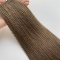 2026 En gros Mèches Genius Weft 100% Cheveux Humains Bouclés Double Drawn Invisibles Légères Sans Cheveux Courts ni Abîmés Sans Produits Chimiques # Couleur N3