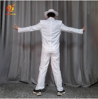 RICHSHINING Vêtements de danse RGB LED Light up Robot Suit Luminous Adult Stage Clothes For Stage in Night Club Bars Party