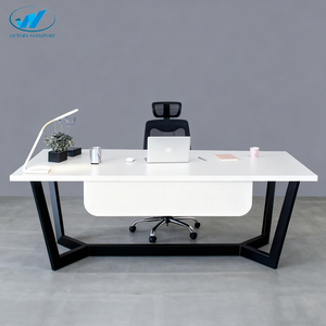 Bàn máy tính cho nhà bằng gỗ máy tính nhỏ Máy tính để bàn bảng cho PC máy tính để bàn màu trắng có độ bóng cao Máy Tính Bảng Thiết kế mô hình để bán - Product Image 5