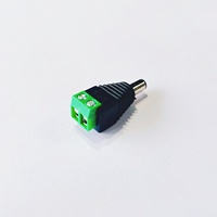 Connecteur d'alimentation mâle DC 5,5*2,1 mm en PVC, borne en bronze, connecteur BNC, vente en gros directe usine