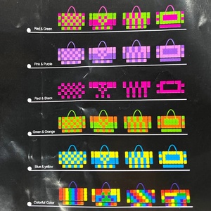 Bolsa Tejida de Punto con Parches de Colores Ecológica, Bolso Hecho a Mano, Mochila Artesanal, Bolso Arcoíris, <span class=keywords><strong>Kit</strong></span> de Manualidades para Niños, Juguete para Niños - Product Image 5