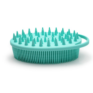 Cepillo de silicona 2 en 1 para ducha y champú, masajeador de cuero cabelludo para seco y húmedo, accesorio exfoliante de baño para hombres y mujeres - Product Image 2