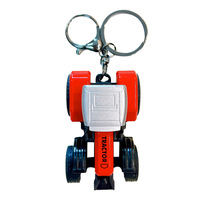 Llavero de Mini Tractor, Modelo de Vehículo Agrícola de Simulación, Cadena Metálica para Llaves, Colgante para Bolsa o Mochila, Regalo para Hombres, Niños y Jóvenes
