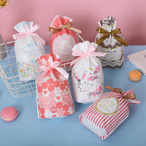 Fresh Ribbon Durable Drawstring PE <b>Bag</b> with Valve <b>for</b> Baked Pastry Biscuit Valentine's <b>Christmas</b> New Year <b>Gift</b> Packaging - Product Image 1