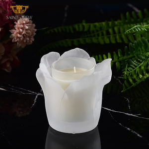 Flor de tulipán hecha a mano, cristal de fundición perfumado, candelabro, portavelas, regalos de fiesta - Product Image 2