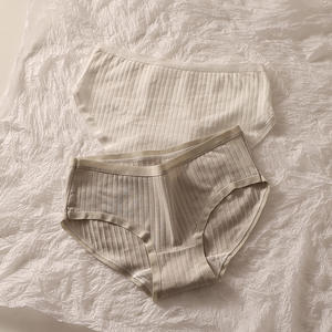 Ropa Interior Antibacteriana de Algodón Puro Tejido para Mujer, Venta Directa de Fábrica, Cintura Media, Transpirable, Estilo Hipster - Product Image 4