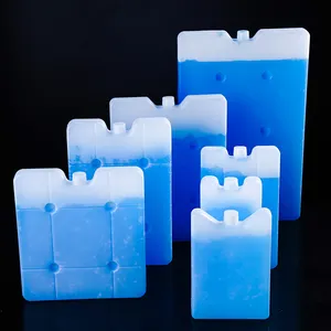 Mattone del dispositivo di raffreddamento del ghiaccio del gel del congelatore di plastica dura riutilizzabile di dimensioni multiple all'ingrosso