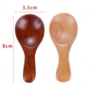 Mini cuillères en bois naturel de haute qualité-cuillères à thé miroir/miel/café/<span class=keywords><strong>sel</strong></span>/sucre Gadget de cuisine - Product Image 2
