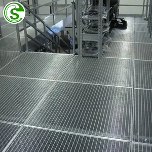 Gratis Sampel Trench Cover Metal Steel Grid Grating Tangga Walkway Platform Harga dari Galvanized Steel Grating