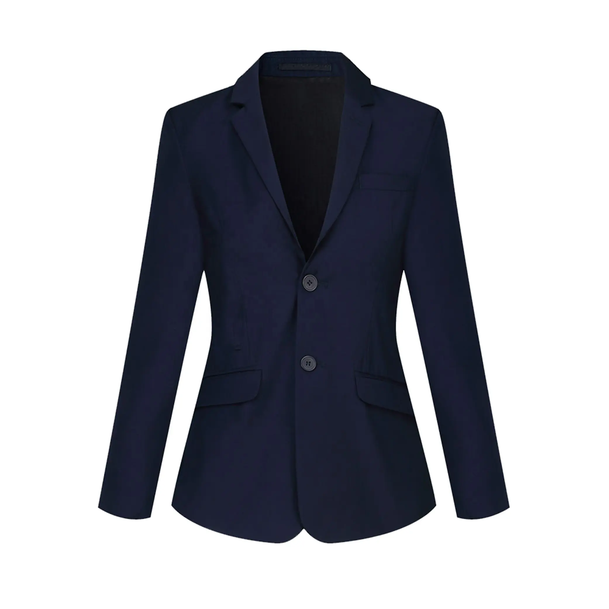 Disegni all'ingrosso blazer in cotone di colori blu Navy di uniformi scolastiche