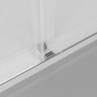 Porte coulissante de douche sans cadre de cloison de douche de chrome d'acier inoxydable de luxe pour la salle de bains d'hôtel