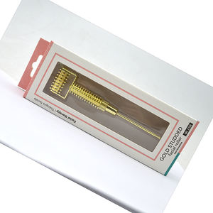 Rodillo de latón dorado para masaje Facial, herramienta de masaje de reflexología de cobre para terapia - Product Image 5