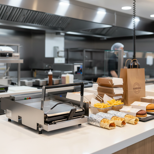 Équipement de restauration Heavybao, machine à réchauffer le <span class=keywords><strong>pain</strong></span> automatique simple, machine à sandwich électrique en acier inoxydable - Product Image 2