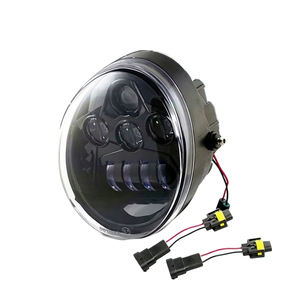 LED Headlight for Harley Davidson V-Rod 2002-2017 - IP67 <b>Plug</b> & <b>Play</b> High Low Beam Headlamp for Muscle VRSCF Night Rod VRSCDX - Product Image 1