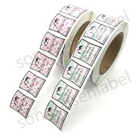 Feuille noire estampage petite taille bouteille corps parfum vinyle étiquettes autocollant étiquette autocollante permanente