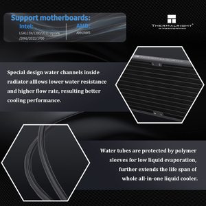 Thermalright Đông Lạnh Lăng 240 Đen Argb Chất Lỏng CPU Nước Cooler 120Mm Argb Pwm Fan Nhôm Đối Với Amd/Am4/Am5 Intel Làm Mát - Product Image 3