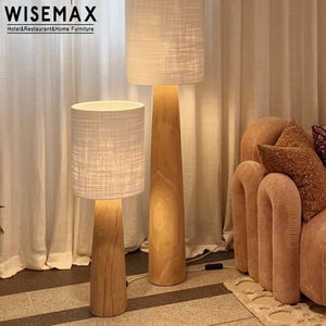WISEMAX MUEBLES Wabisabi Lámpara de pie de tela de estilo moderno E27 Base de luz LED para el hogar Sofás Corner <span class=keywords><strong>Cafe</strong></span> Decor Lámpara de pie - Product Image 1