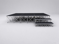 Scène pliable portable avec structure en aluminium pour les opérations quotidiennes des entreprises de location d'événements