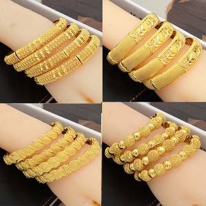 Brazalete <span class=keywords><strong>de</strong></span> Oro <span class=keywords><strong>de</strong></span> <span class=keywords><strong>Arena</strong></span> Africano <span class=keywords><strong>de</strong></span> Dubái, Brazalete <span class=keywords><strong>de</strong></span> Mujer, Chapado en Oro <span class=keywords><strong>de</strong></span> 24K, Tallado Hueco con Tótem, Brazalete <span class=keywords><strong>de</strong></span> Novia, Venta al por Mayor - Product Image 3