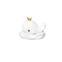 Diffuseur d'arôme pour voiture en forme de baleine bleue, clip de ventilation moderne, motif animal de dessin animé mignon