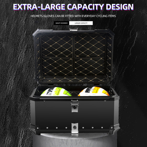 Caixa de base removível para bagagem, grande capacidade <span class=keywords><strong>80l</strong></span> pu forro removível saco do porta-malas da motocicleta - Product Image 4