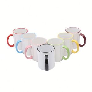 Mug en céramique vierge de 11 oz pour sublimation, prêt pour presse à chaud, revêtement uniforme pour transfert photo DIY - Product Image 3