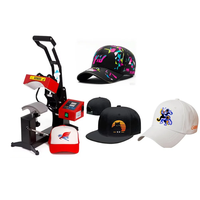 Nouvelle presse à chaud semi-automatique à plat WD pour casquettes, taille d'impression 8*15cm, machine électrique, garantie 3 ans, logo personnalisé pour chapeaux