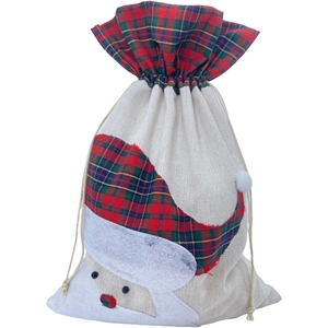 Bolsa de Regalo de Algodón con Cordón para Decoración Navideña, Nuevo Diseño a Precio de Fábrica de Alta Calidad - Product Image 2