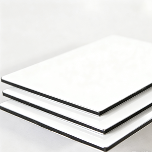 Revestimiento Metálico Blanco con Recubrimiento de PVDF/PE para Uso Arquitectónico en Hoteles Modernos, Lámina de ACP ACM, Panel <span class=keywords><strong>Compuesto</strong></span> de <span class=keywords><strong>Aluminio</strong></span> Decorativo para Paredes Interiores - Product Image 1