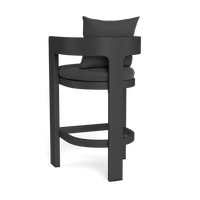 Meubles de jardin d'extérieur, tabouret de bar avec cadre en aluminium résistant aux intempéries, chaise haute