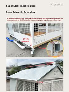 <span class=keywords><strong>Casa</strong></span> para Perros Grandes, Diseño de Hierro Forjado, Resistente a la Lluvia, al Sol y al Calor, Cómoda y Segura, Apta para Uso en Exteriores - Product Image 2