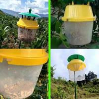 Piège en plastique en gros pour insectes, fonctionnant avec un leurre phéromonal, attrape-mites durable en forme d'entonnoir, indispensable pour les fermes et vergers