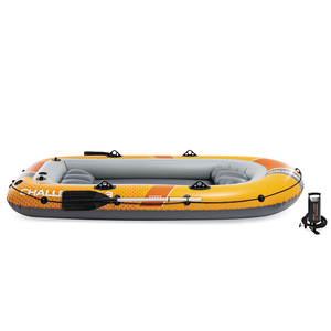Intex – ensemble de 3 bateaux <span class=keywords><strong>Challenger</strong></span> de 68370 m, en plastique, pour sports nautiques et lacs, Kayak pliable et Portable, <span class=keywords><strong>bateau</strong></span> <span class=keywords><strong>gonflable</strong></span> de pêche, 2.95 - Product Image 2
