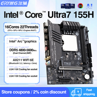 ERYING Motherboard Desktop Micro-ATX Intel LGA1151 DDR5 Dual Channel ARGB Onboard CPU AI Gaming WIFI6E Baru untuk DIY