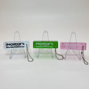 Trendy Customizable Colorful Rectangular Acrylic Keychain Suitable for Concerts Hotels Parties Engravable Commemorating