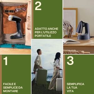 Plancha de Vapor Eléctrica Portátil de Mano para Ropa y Telas con Bomba, Vaporizador de Prendas Práctico para el Hogar - Product Image 4