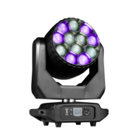 BE1240 12 pièces 40W RGBW 4-en-1 LED B-EYE Zoom Moving Head Light Effet Nid d'Abeille Contrôle DMX512 Alliage d'Aluminium pour Scène DJ