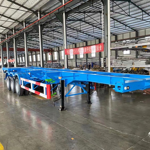 Chasis de Acero de Alta Calidad para Contenedores de 3 Ejes, Semirremolque de 40 Pies, Suspensión Reforzada, Neumáticos 12R22.5, Remolques de Carga de 28T - Product Image 5