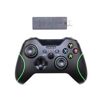 Manette Xbox One, manette sans fil 2,4 GHz, manette de jeu à double vibration pour Xbox One S X, batterie intégrée