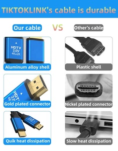 Cable hdmi 4k chapado en oro, 60hz, 1080p, 3D, 5m, 10m, 15m, 20m, 30m, 50m, cable de <span class=keywords><strong>fibra</strong></span> óptica para móvil a <span class=keywords><strong>tv</strong></span> - Product Image 6