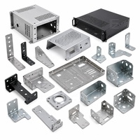 Boîtier de serveur IA en tôle sur mesure pour GPU, avec panneau frontal, oreilles de montage en rack et cadre interne