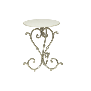 Table d'appoint décorative de luxe Meubles de maison classiques Table de table Table d'appoint martelée en métal antique Classique décoratif pour la maison - Product Image 5