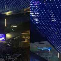 Maille de pixels LED RGB P100mm pour la décoration murale et de plafond