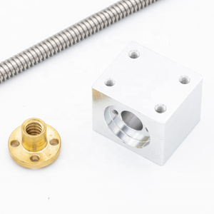 Thép không gỉ vít TR8 hình thang vít Pitch 1mm <span class=keywords><strong>2mm</strong></span> 4mm hình thang dẫn vít và đai ốc - Product Image 5